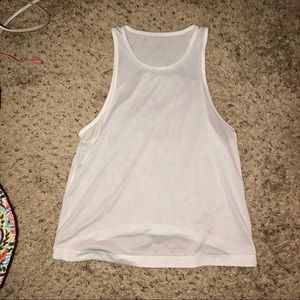 WHITE MESH LULU TANK